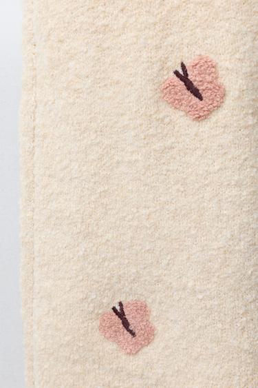 SALOPETTE EN MAILLE PAPILLONS BRODÉS - Beige clair de Zara - Image 3