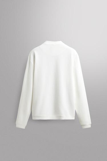 SWEAT COL ROND WAFFLE TRAINING - Blanc de Zara - Image 7