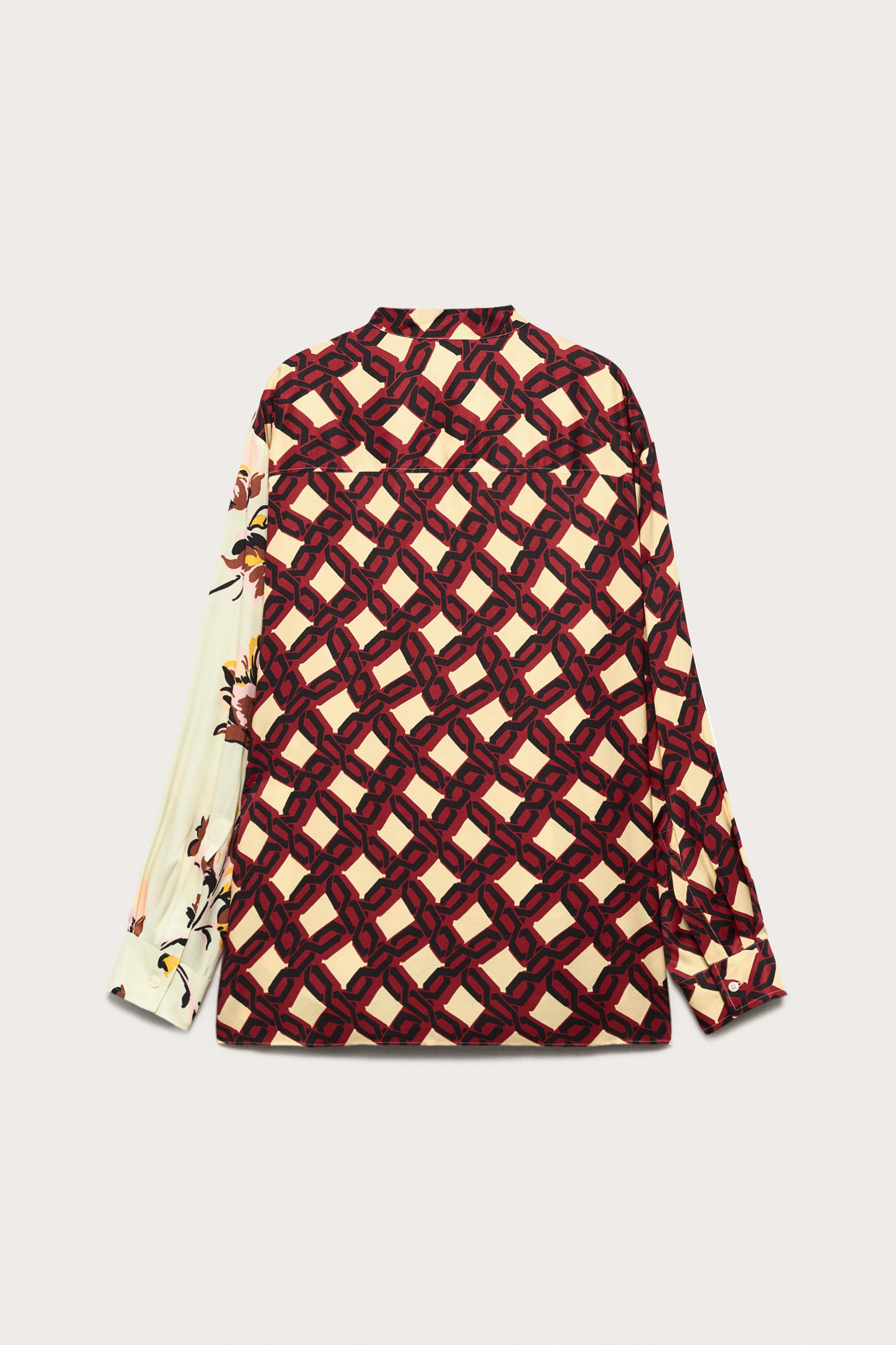 LIMITED EDITION MIXED PRINT OVERSIZED SHIRT