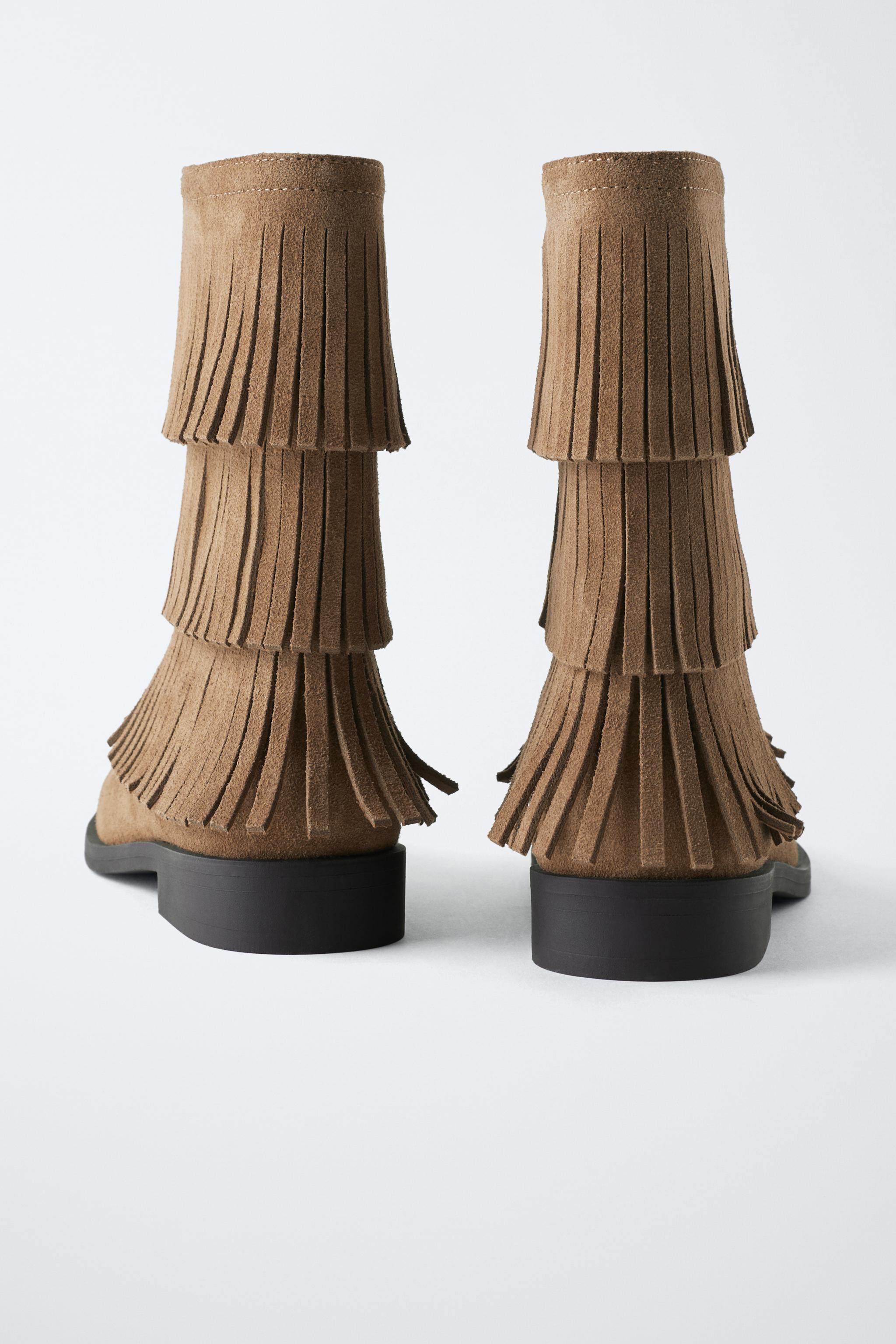 FRINGED BOOTS