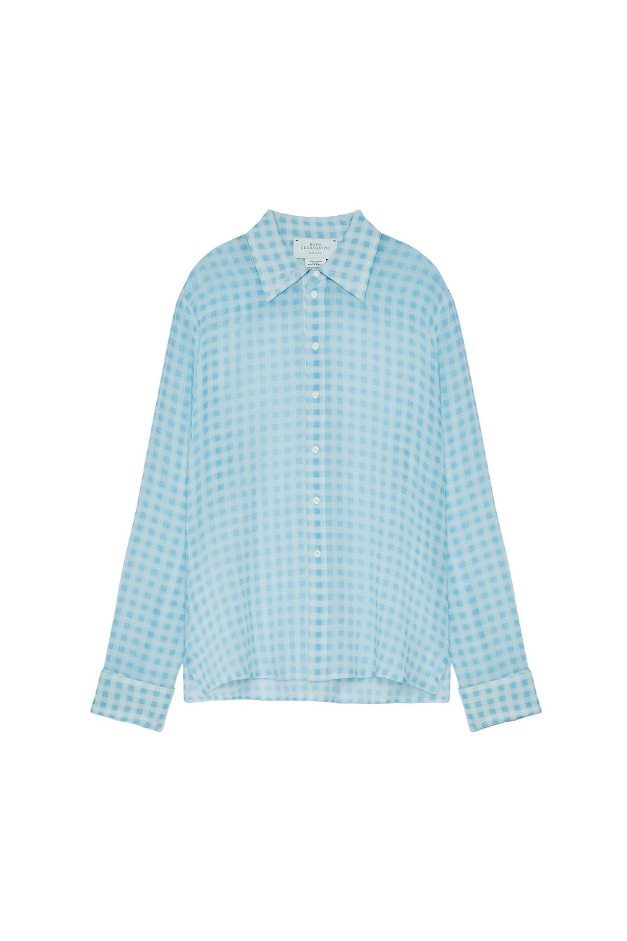 LIGHTWEIGHT 100% WOOL checks SHIRT