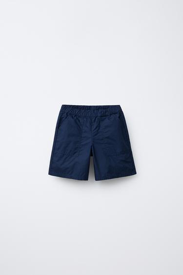 TECHNICAL BERMUDA SHORTS - Navy blue by Zara - Image 0