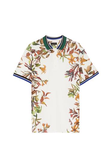 FLORAL PRINTED POLO SHIRT