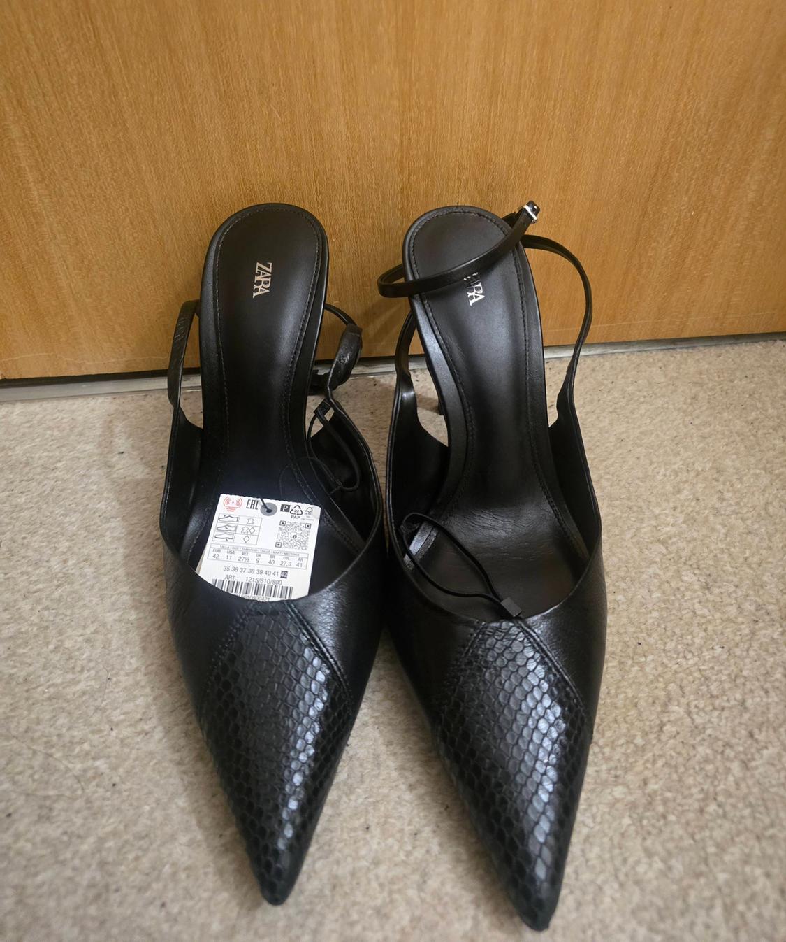 LEATHER HIGH-HEEL SHOES - Image 4