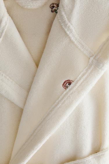 KIDS' DOG BATHROBE - Ecru by Zara - Image 3