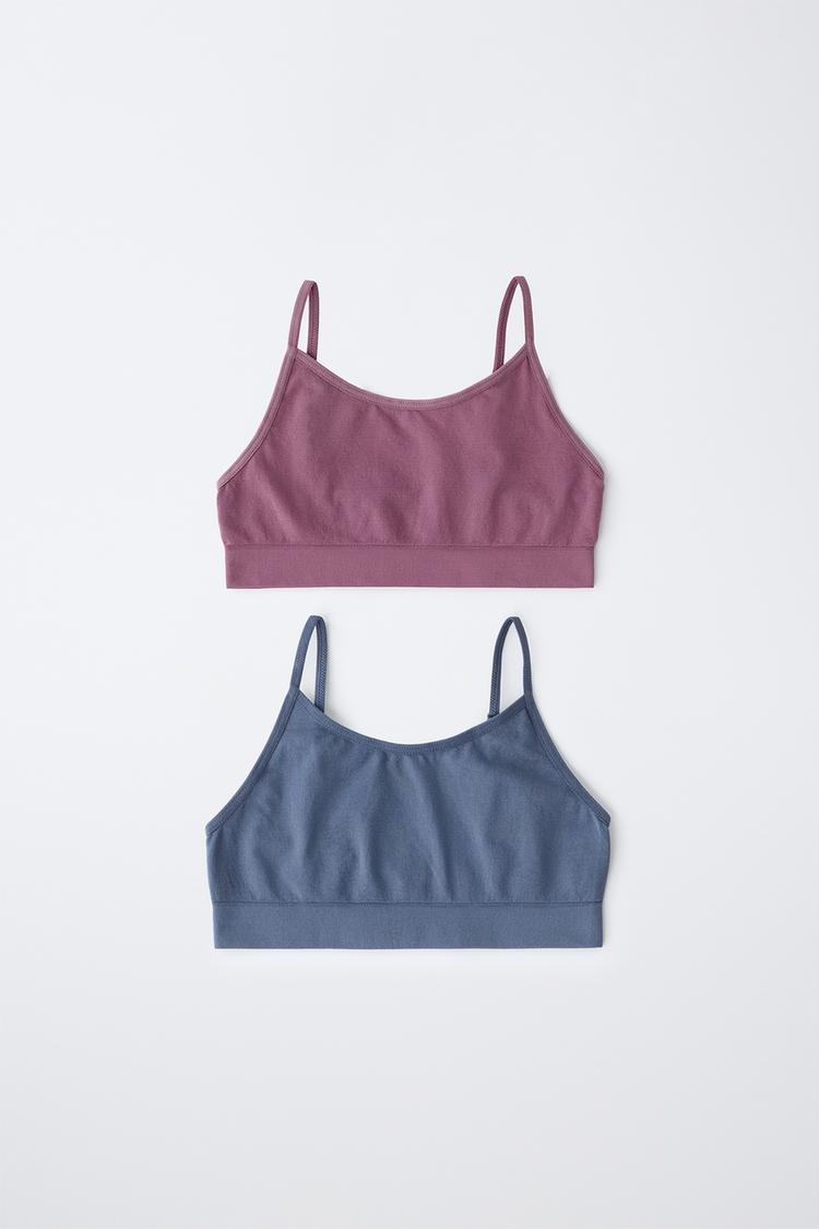 8-14 años/ Paquete de 2 tops sin costuras 4