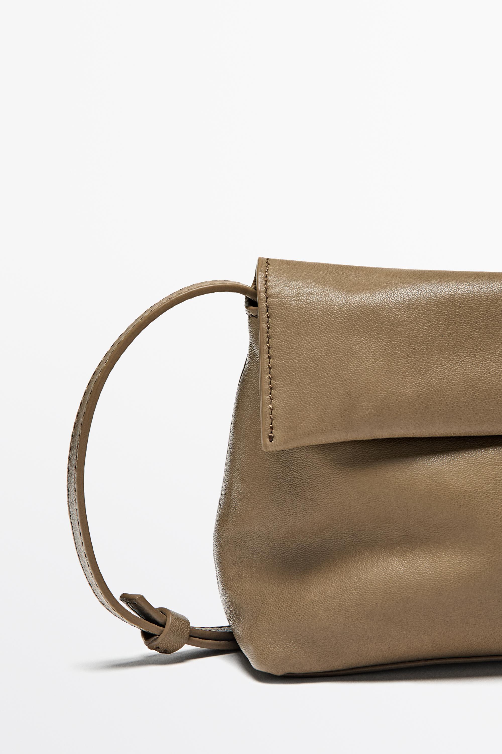 Nappa leather crossbody bag