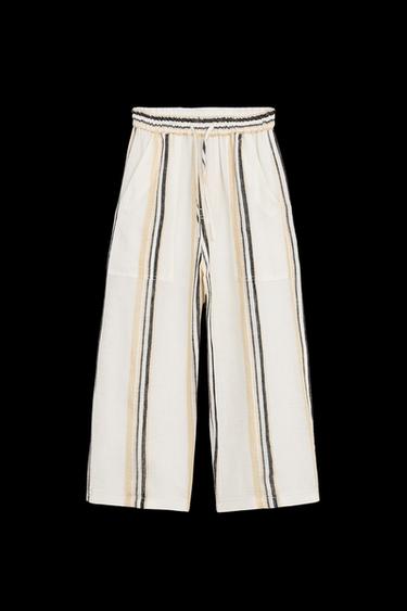 Zara STRP PNT - Ecru - Image 0