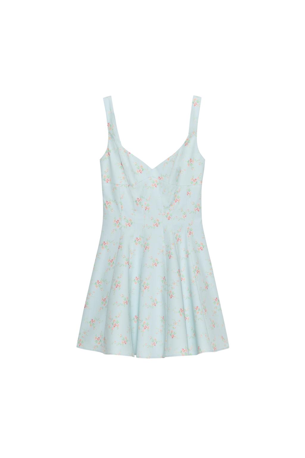 FLORAL POPLIN SHORT DRESS - image 3