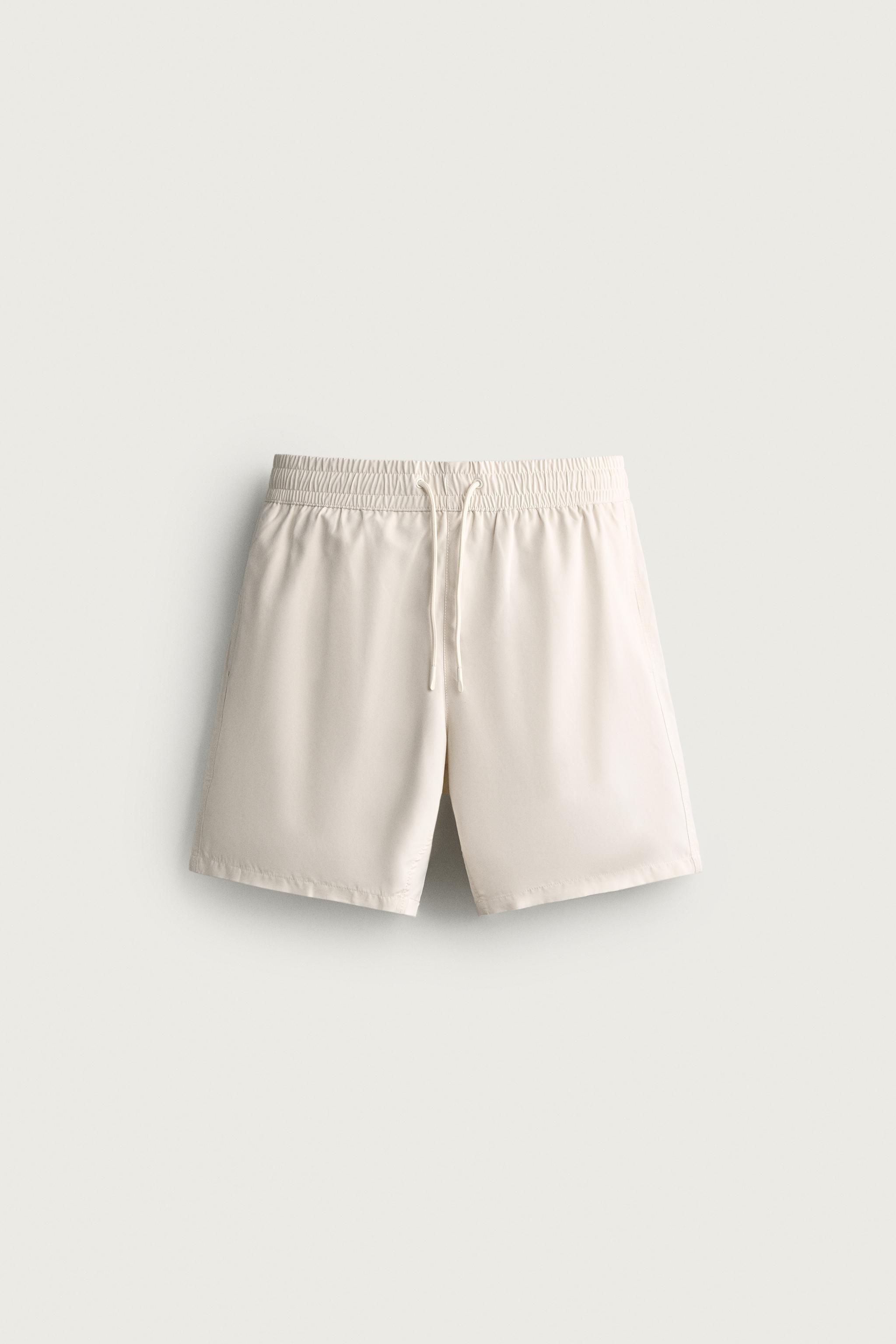 SOFT LONG SWIMSUIT — Ecru