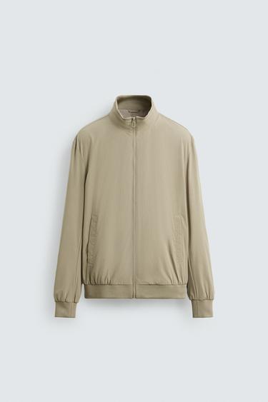 CAZADORA BOMBER TÉCNICA - Beige / Tostado de Zara
