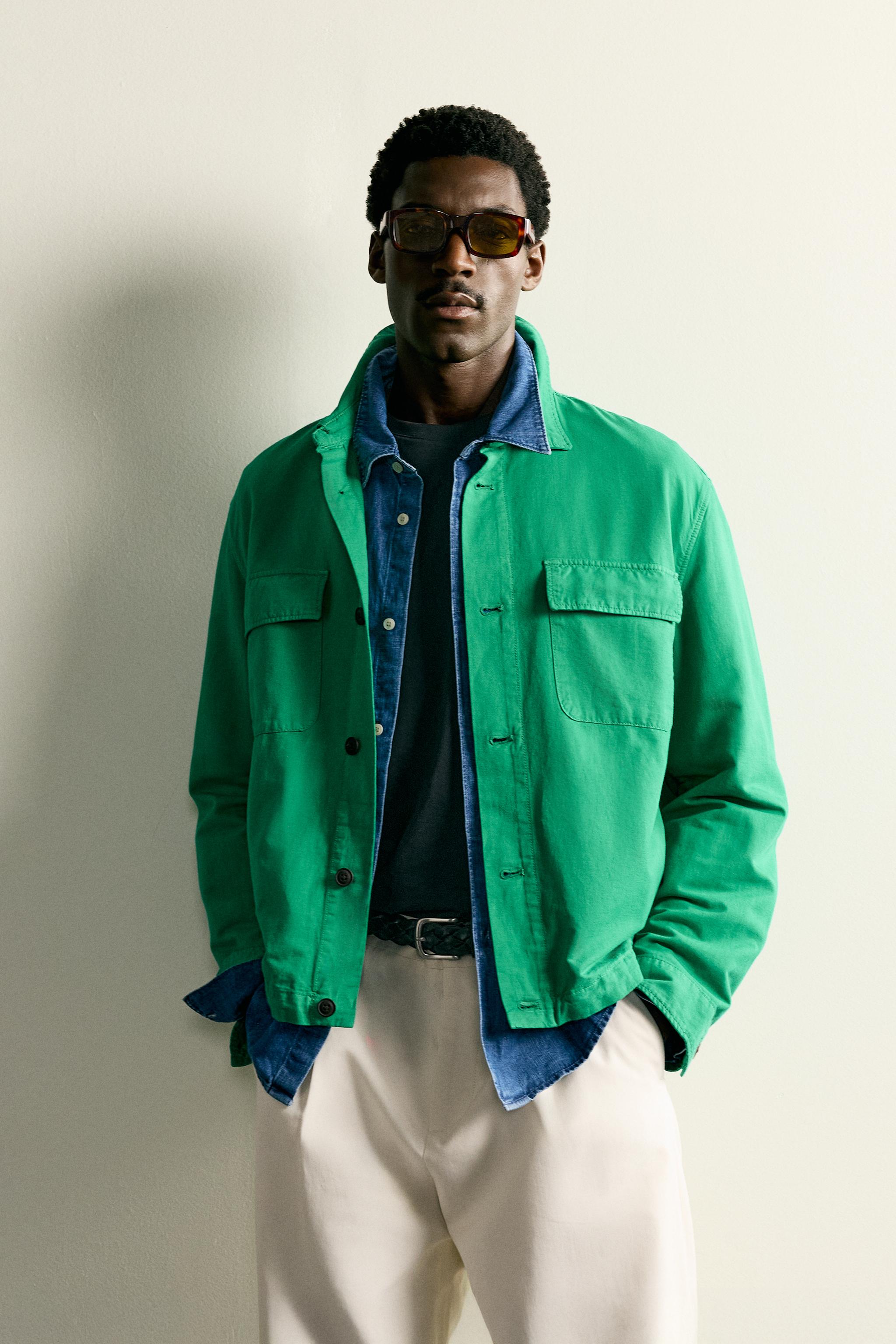 COTTON LINEN REGULAR FIT OVERSHIRT