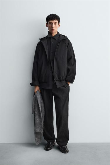 EMBOSSED BOXY FIT JACKET - Black by Zara