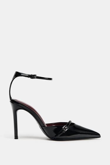 HEELED SHOES WITH STRAP - Black by Zara