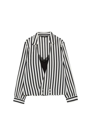 CONTRASTING STRIPED SHIRT