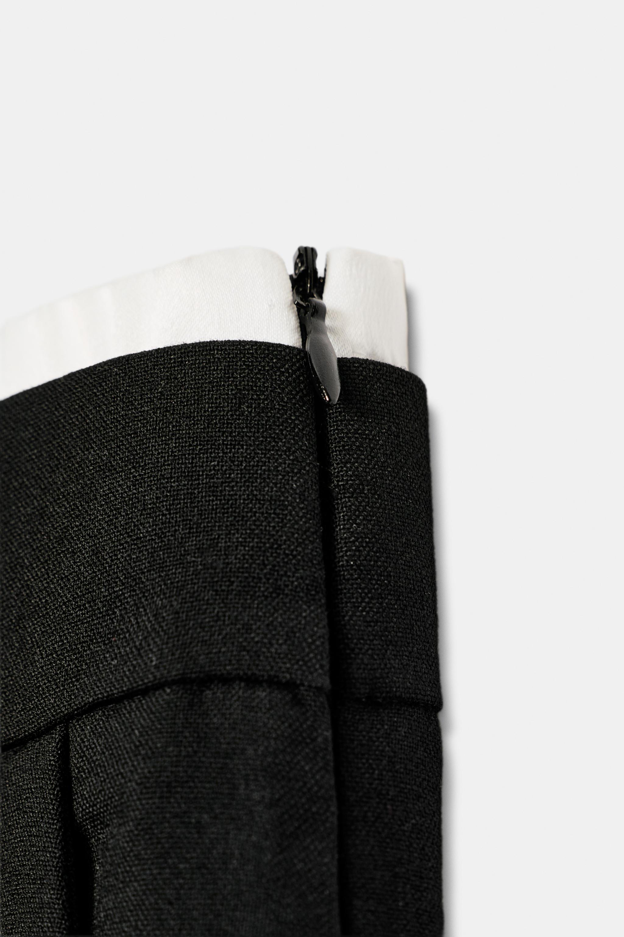 Zara Çift Belli Geniş Paça Pantolon görsel 8