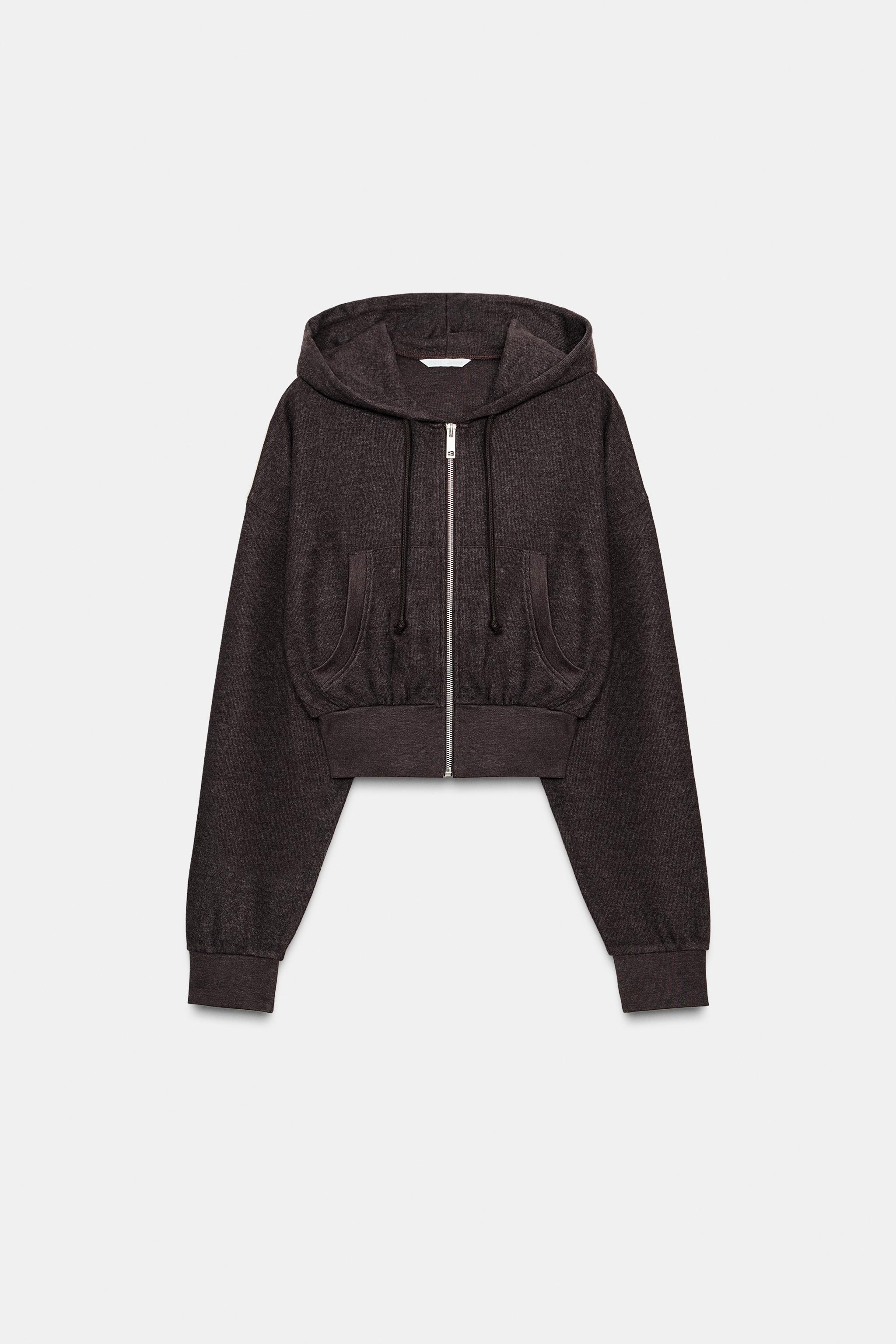 CROPPED HOODIE SWEATSHIRT