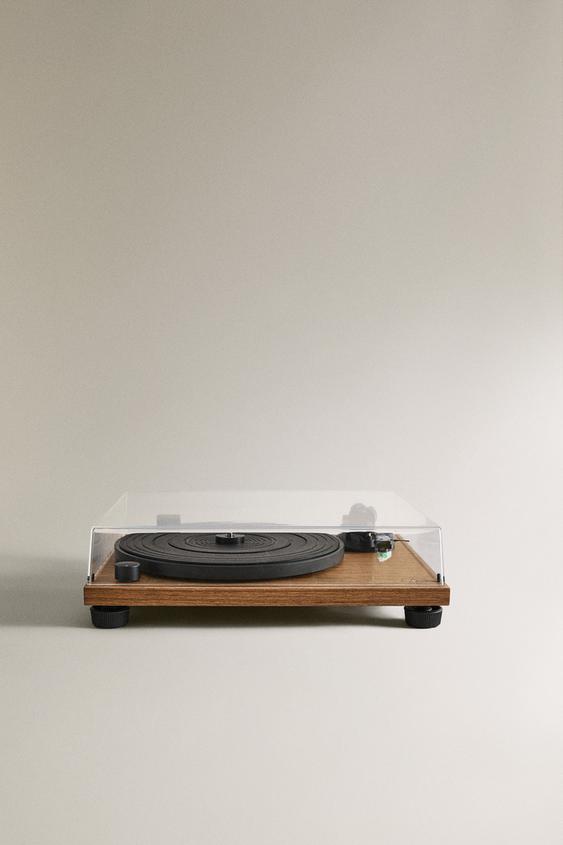 MANUAL BELT-DRIVE RECORD PLAYER, AUDIO TECHNICA - Brown by Zara - Image 0