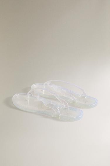 SANDALE À PAILLETTES - Transparent de Zara - Image 3