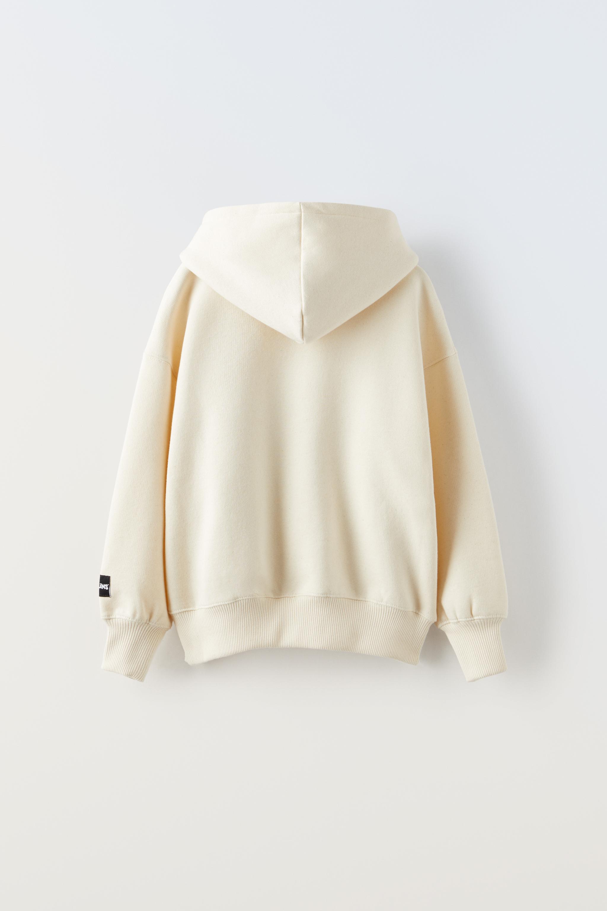 Zara hoodie online beige