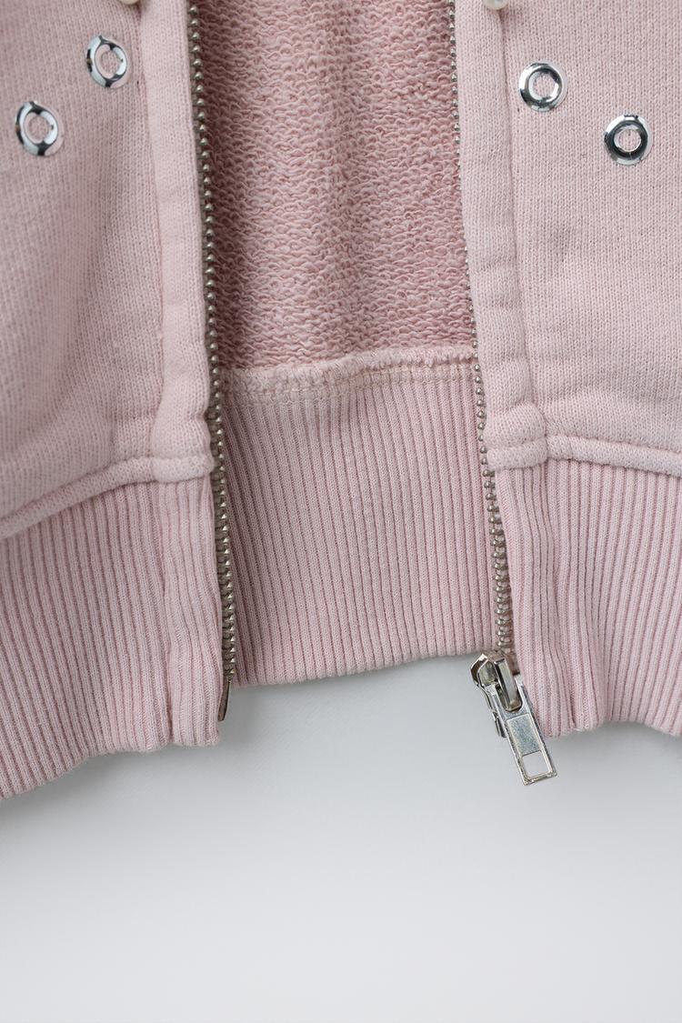Sudadera con capucha y cremallera con tachuelas 6