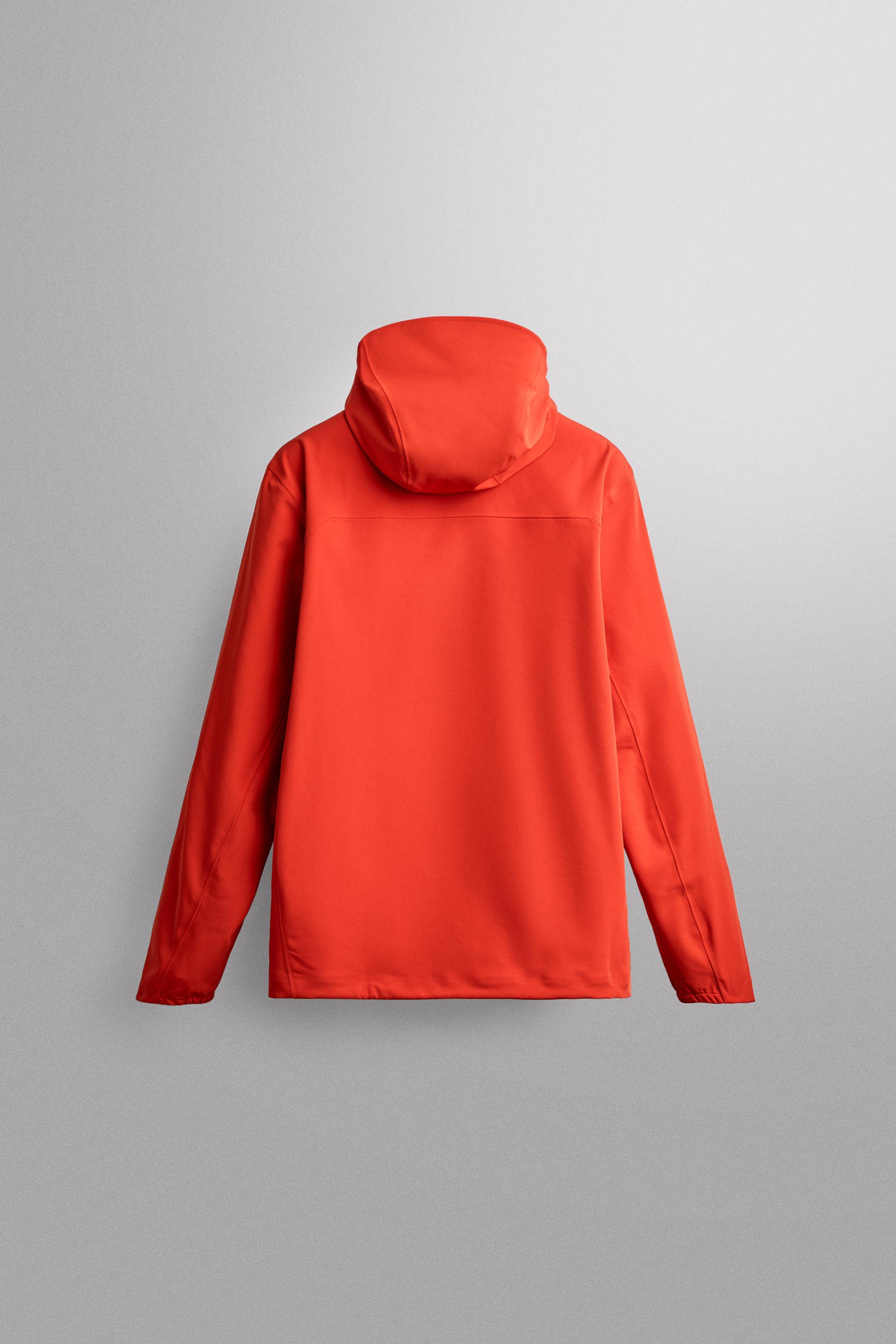 COMBINED WATER-REPELLENT TECHNICAL JACKET - White / Red | ZARA