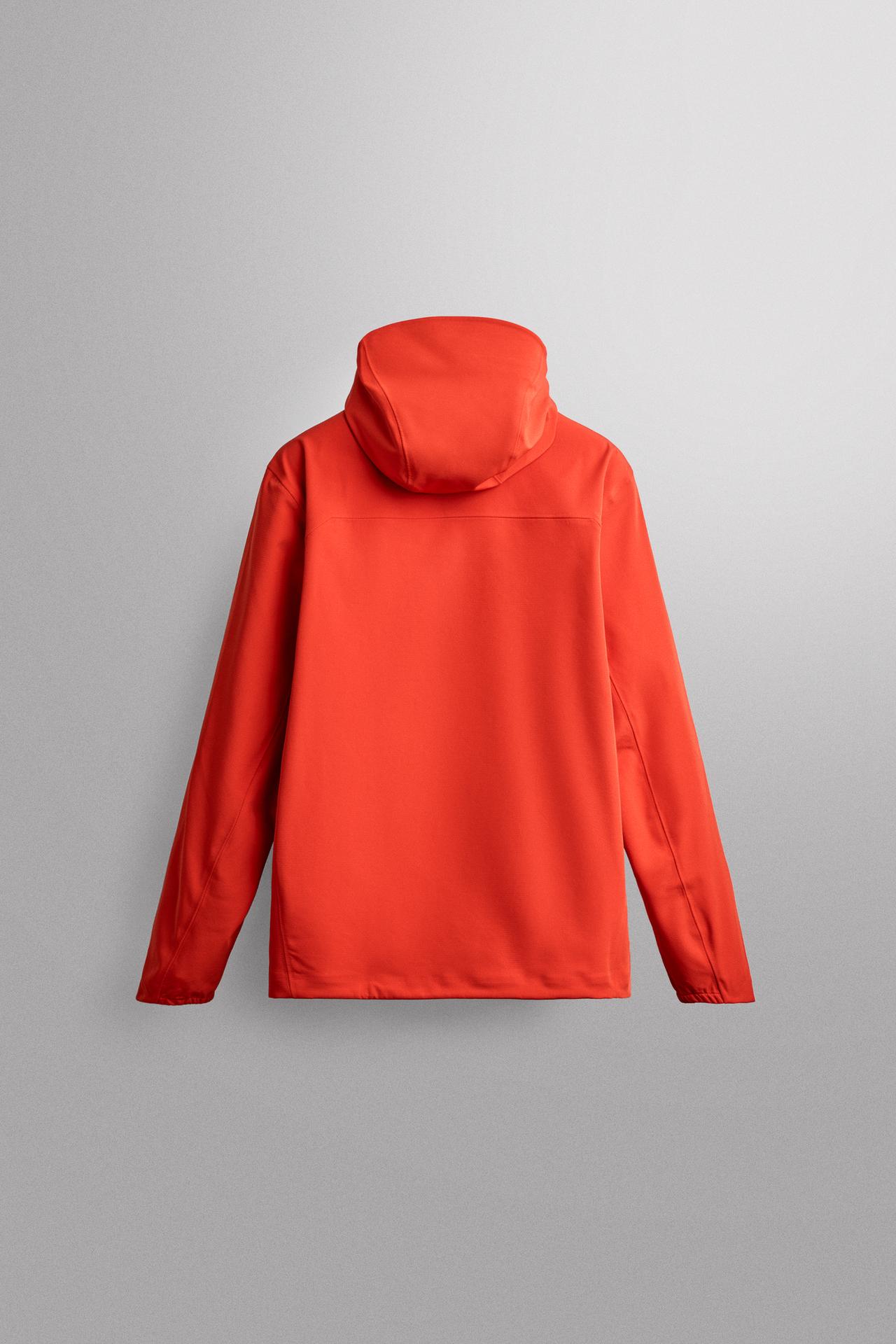 WATER-REPELLENT COMBINED TECHNICAL JACKET — White / Red