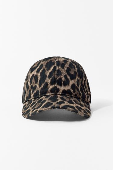 Zara KEP OD SARŽA SA ŽIVOTINJSKIM PRINTOM – Leopard
