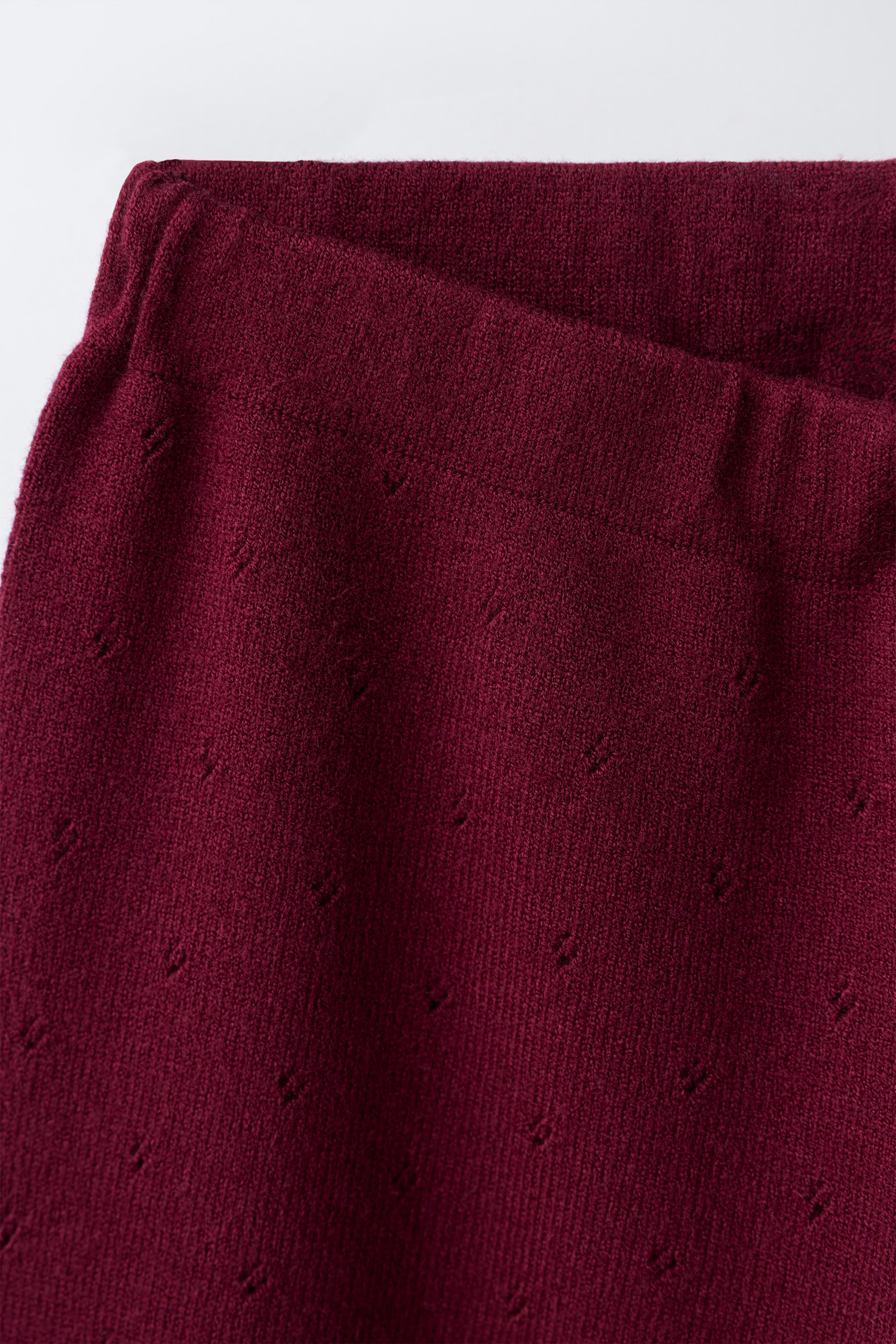 PANTALON SAROUEL EN MAILLE AJOURÉS