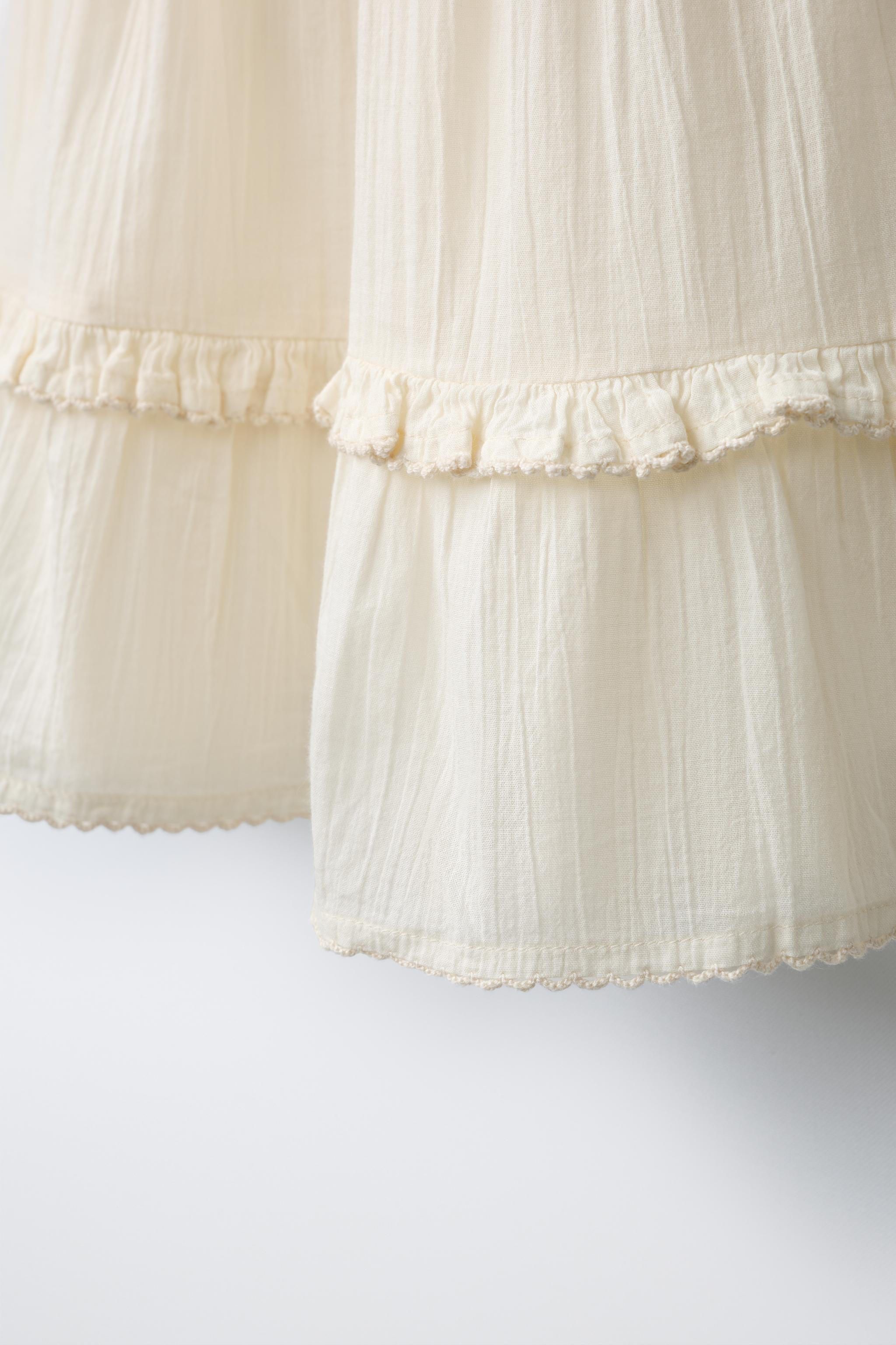 Детские платья Zara CROCHET KNIT COMBINATION DRESS — фото 5