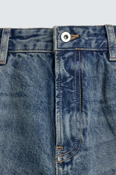 JEANS FLARE FIT DÉCHIRURES - Bleu moyen de Zara - Image 8