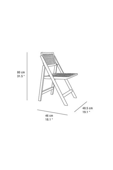 CHAISE PLIANTE BOIS ET ROTIN - Beige clair de Zara - Image 7