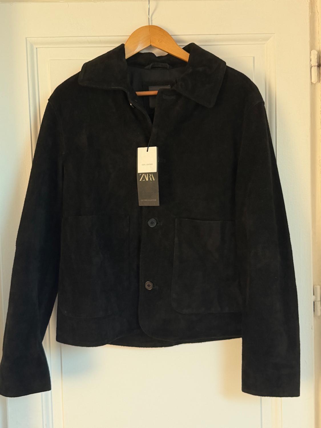 VESTE BLOUSON EN CUIR DAIM - Image 3