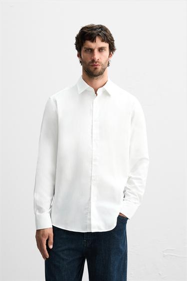 Zara REGULAR FIT SHIRT - White