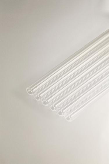 PACK OF GLASS STRAWS WITH FRUIT FIGURES (PACK OF 6) -  by Zara - Image 2
