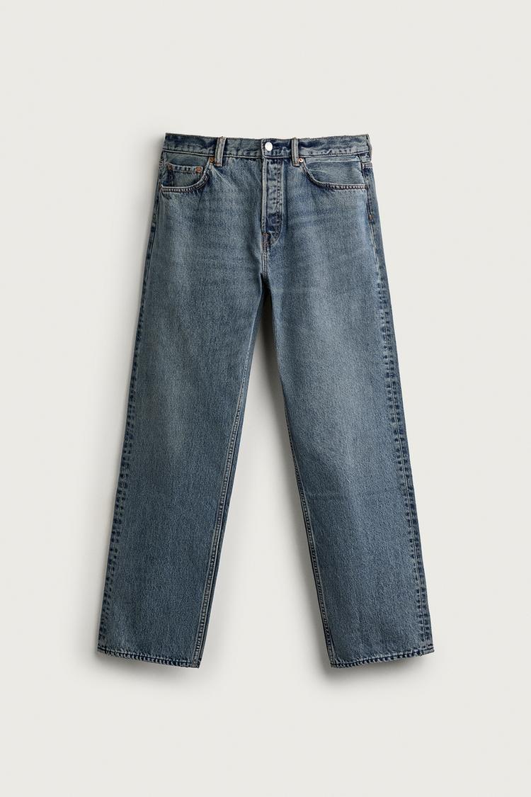 STRAIGHT-FIT JEANS — Indigo