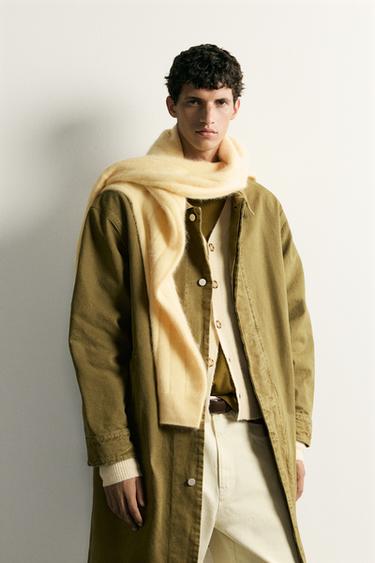 PARKA DENIM RELAXED FIT - Aceite de Zara