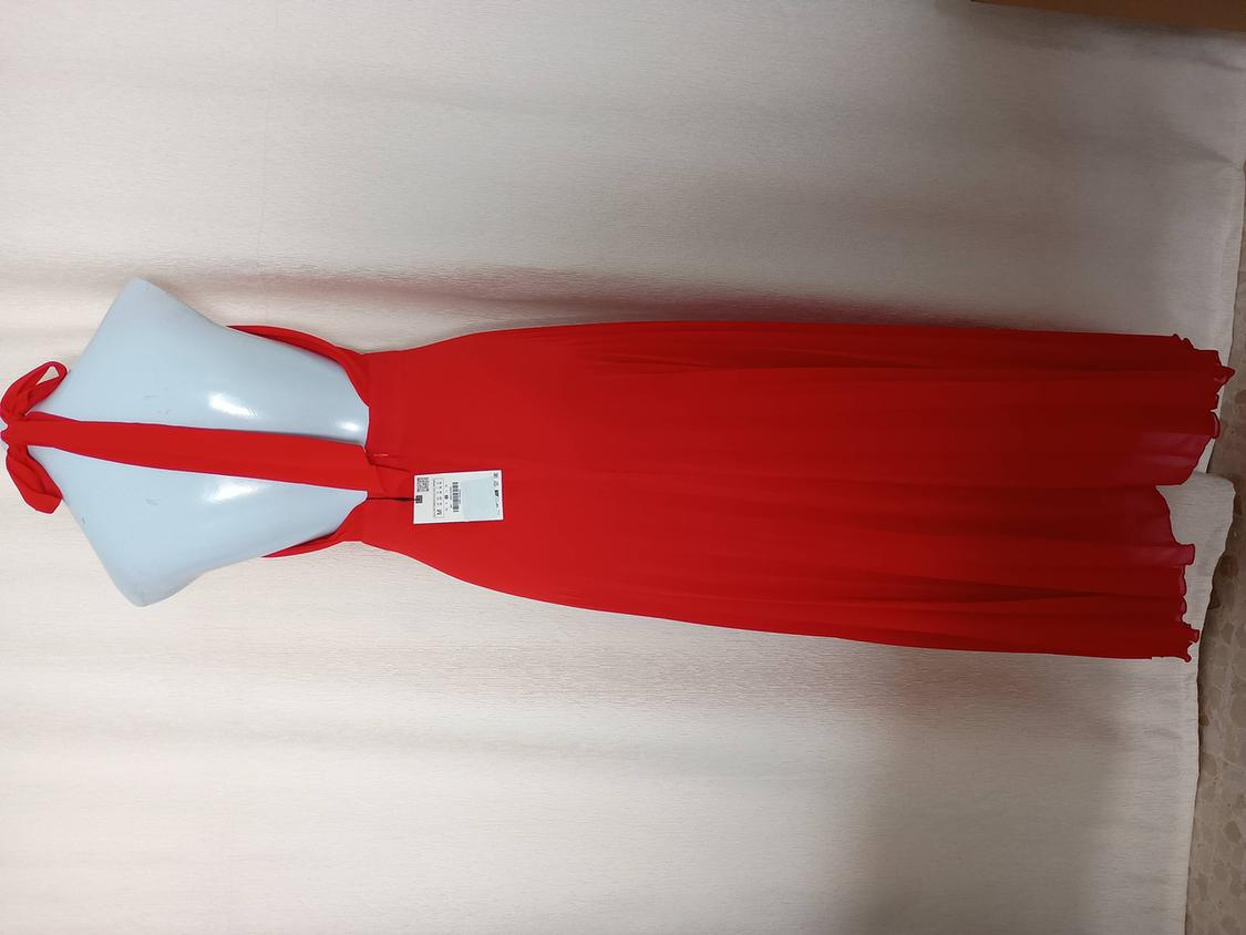 PLEATED HALTER DRESS - Image 3