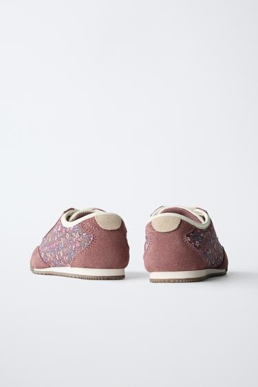 FLOWER PRINT TRAINERS - Brown by Zara - Image 5