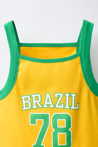 BRAZIL PRINT TOP - Yellow by Zara - Image 2