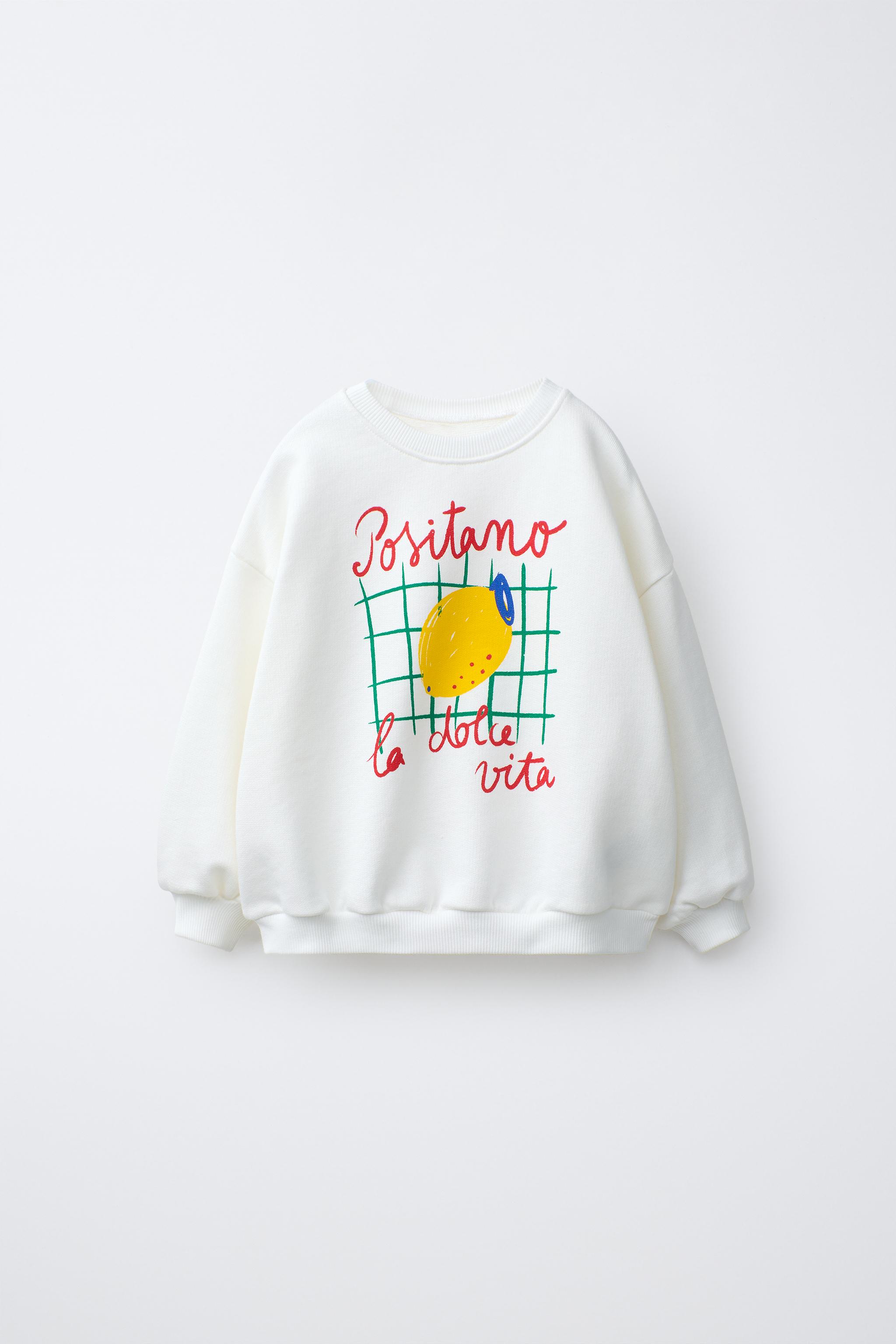 CASA LAWA X ZARA KIDS PRINTED SWEATSHIRT - Oyster-white | ZARA