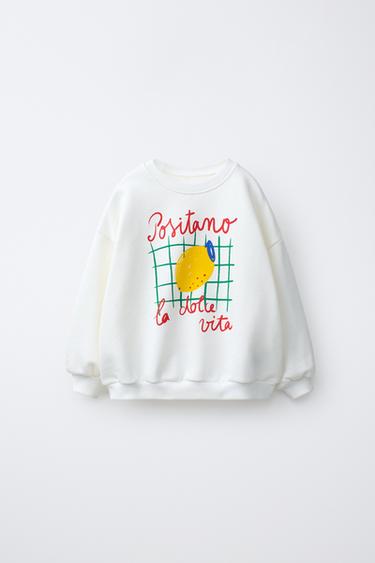 CASA LAWA X ZARA KIDS PRINTED SWEATSHIRT - Oyster-white by Zara