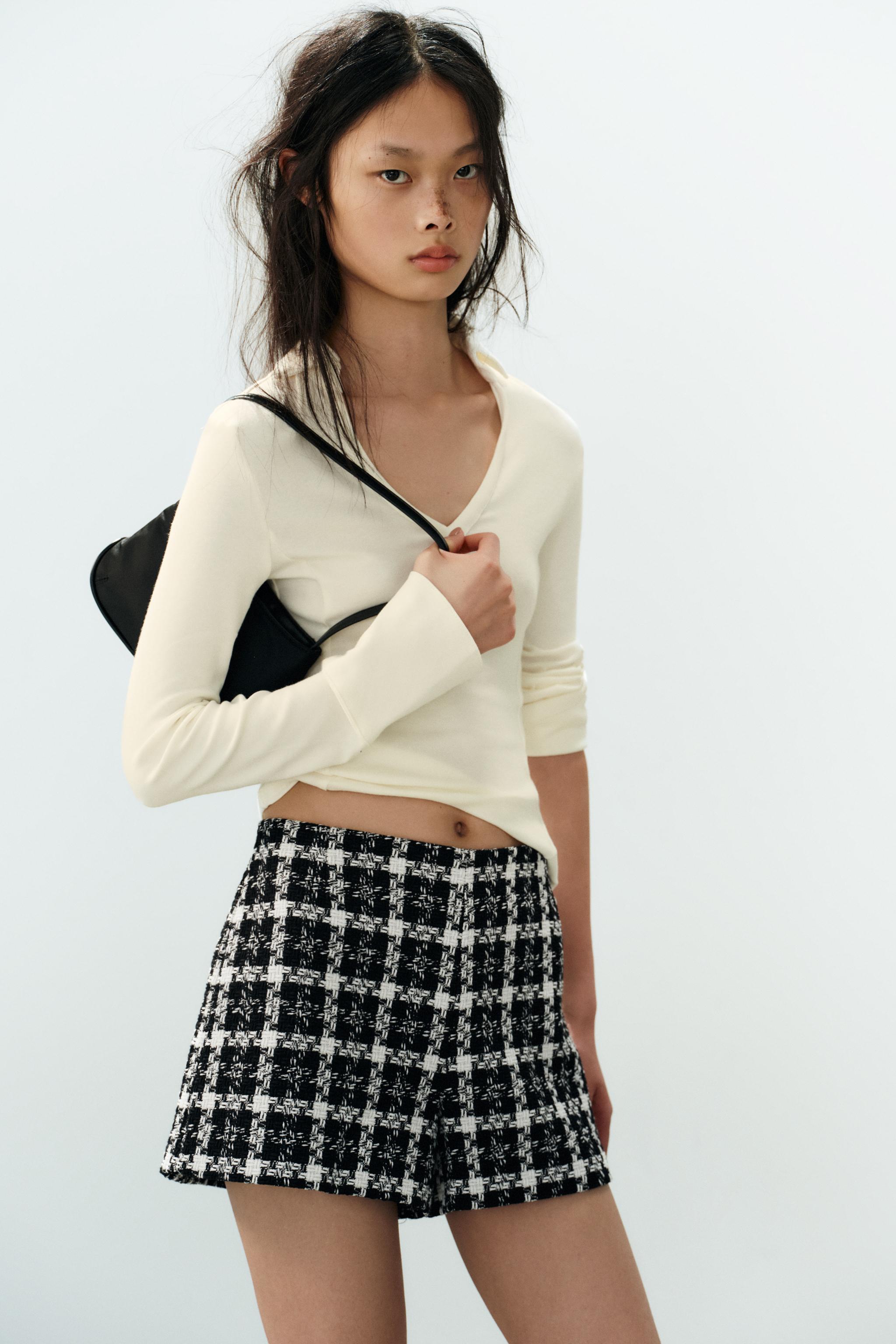 SHORT STRUCTURÉ TAILLE HAUTE