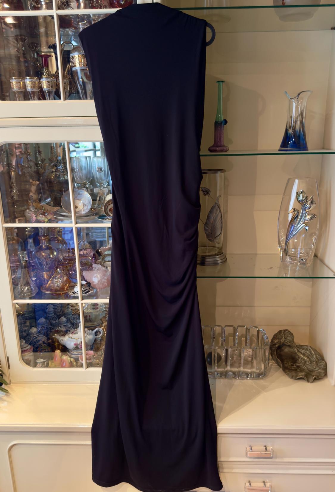 DRAPED CUT-OUT DRESS WITH SHINY DETAIL - Image 6