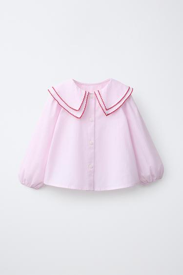 CAMISA RAIAS COLO DOBRE - Rosa de Zara