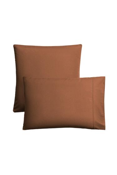 Zara 300 THREAD COUNT PERCALE PILLOWCASE - Brick
