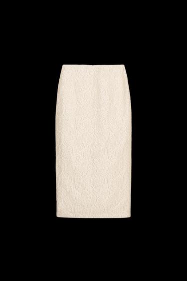 TEXTURED MIDI SKIRT - Cava by Zara - Image 0