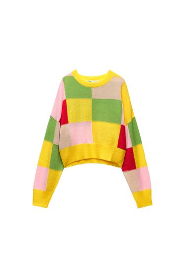COLORBLOCK KNIT SWEATER