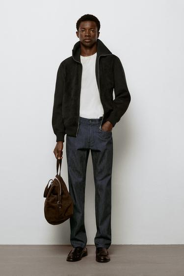 Denim tapered fit léger - Bleu marine de Zara - Image 0