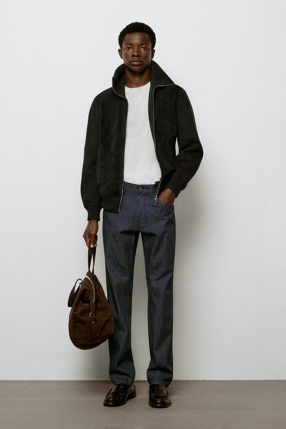 Zara Lightweight tapered fit jeans - Navy blue - Image 0